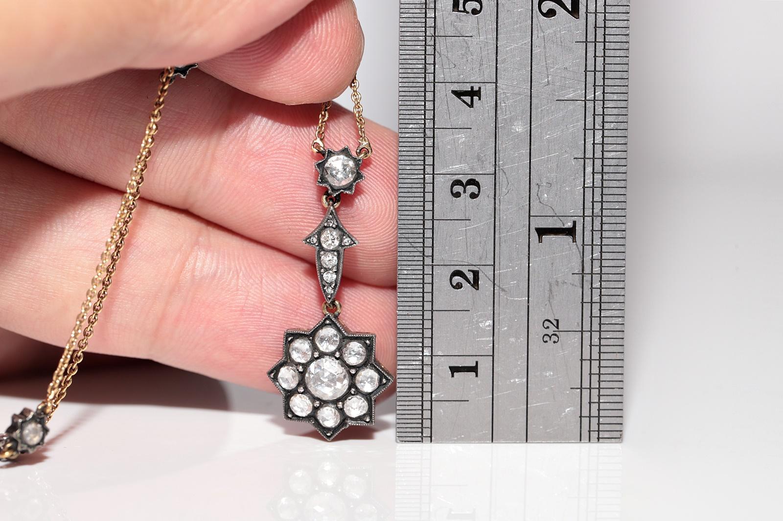 In very good condition.
Total weight is 8.6 grams.
Totally is diamond 1.45 ct.
The diamond is has G color and vvs-vs clarity.
Total lenght is chain 42 cm.
Please contact for any questions.