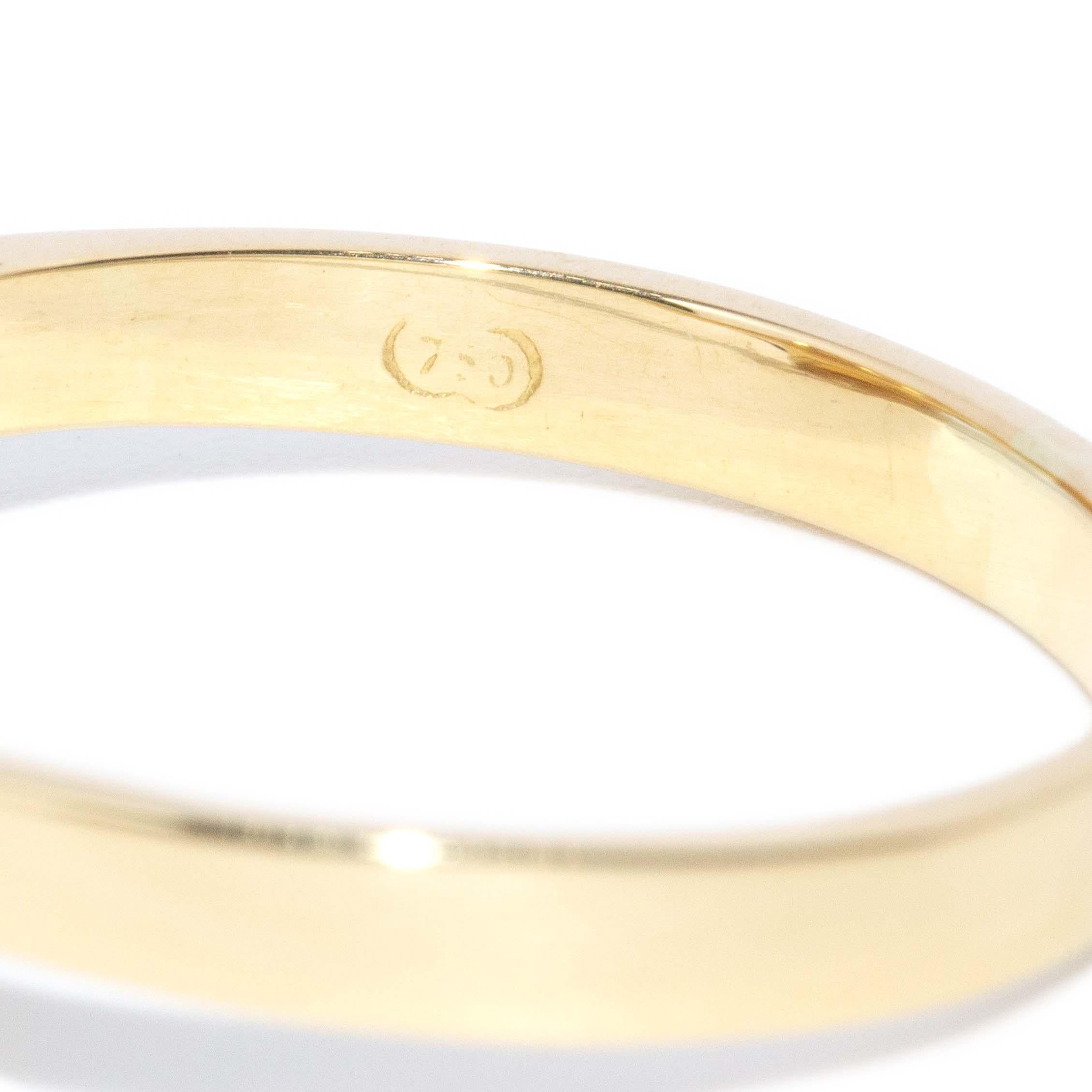 Vintage Circa 1990s Citrine & Diamond Cocktail Ring 18 Carat Yellow Gold en venta 4