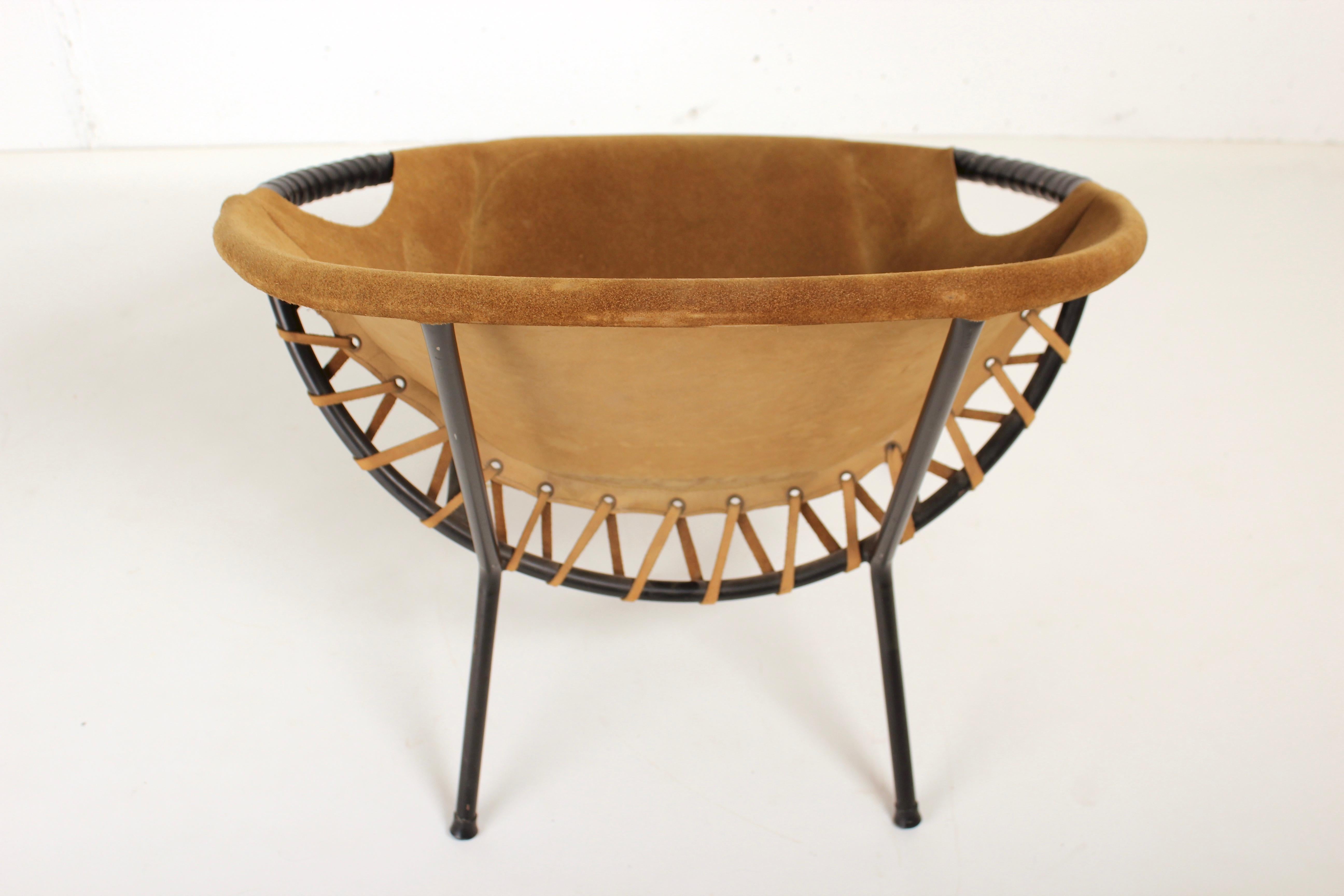 Mid-20th Century Vintage Circle Lounge Chair from Lusch Erzeugnis for Lusch & Co, 1960s