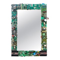 Vintage Circuit Board Frame Mirror