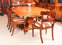 Vintage Circular Extending Dining Table by Charles Barr and 6+2 Chairs