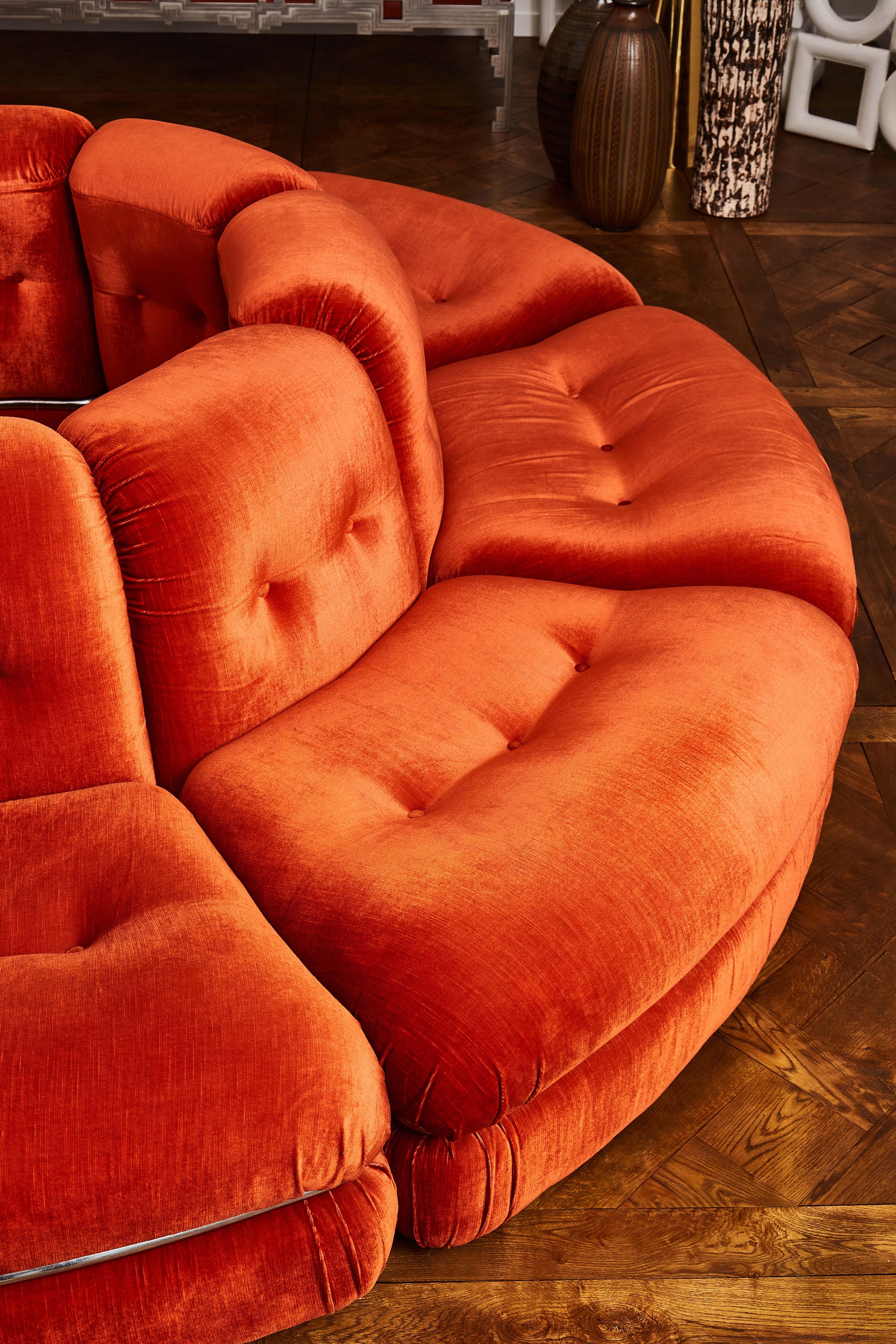 vintage round sofa