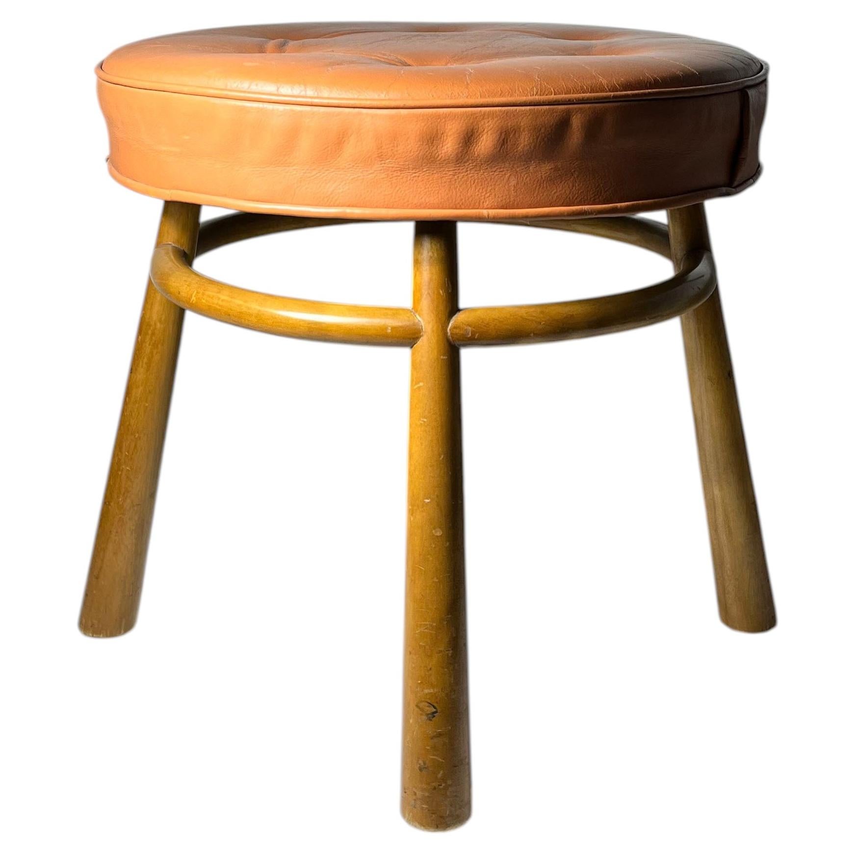 Vintage Circular stool by Robsjohn Gibbings For Sale