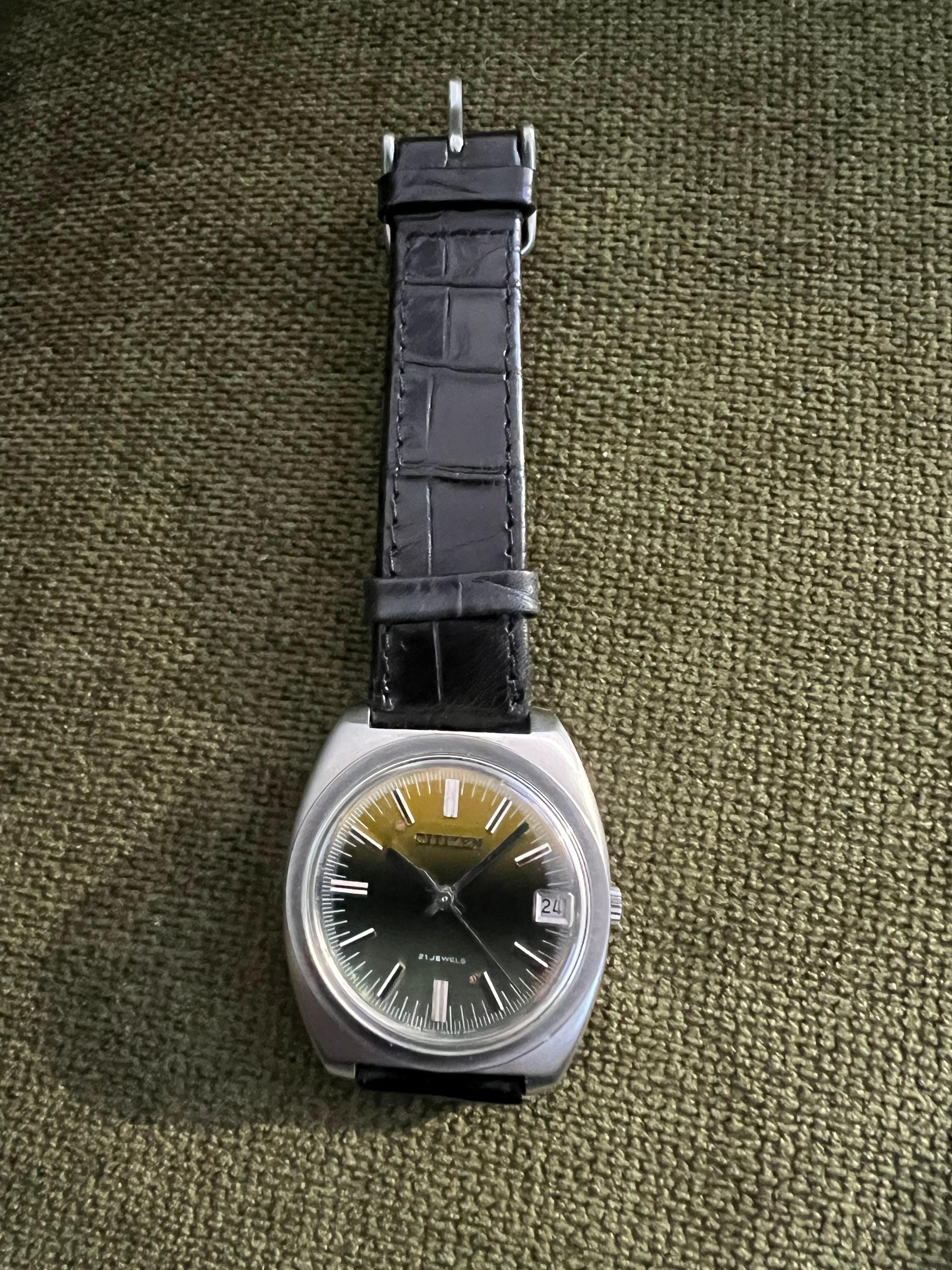 Vintage Citizen Esfera Verde Serie Sport Excelente Estado Circa 70s en venta 2