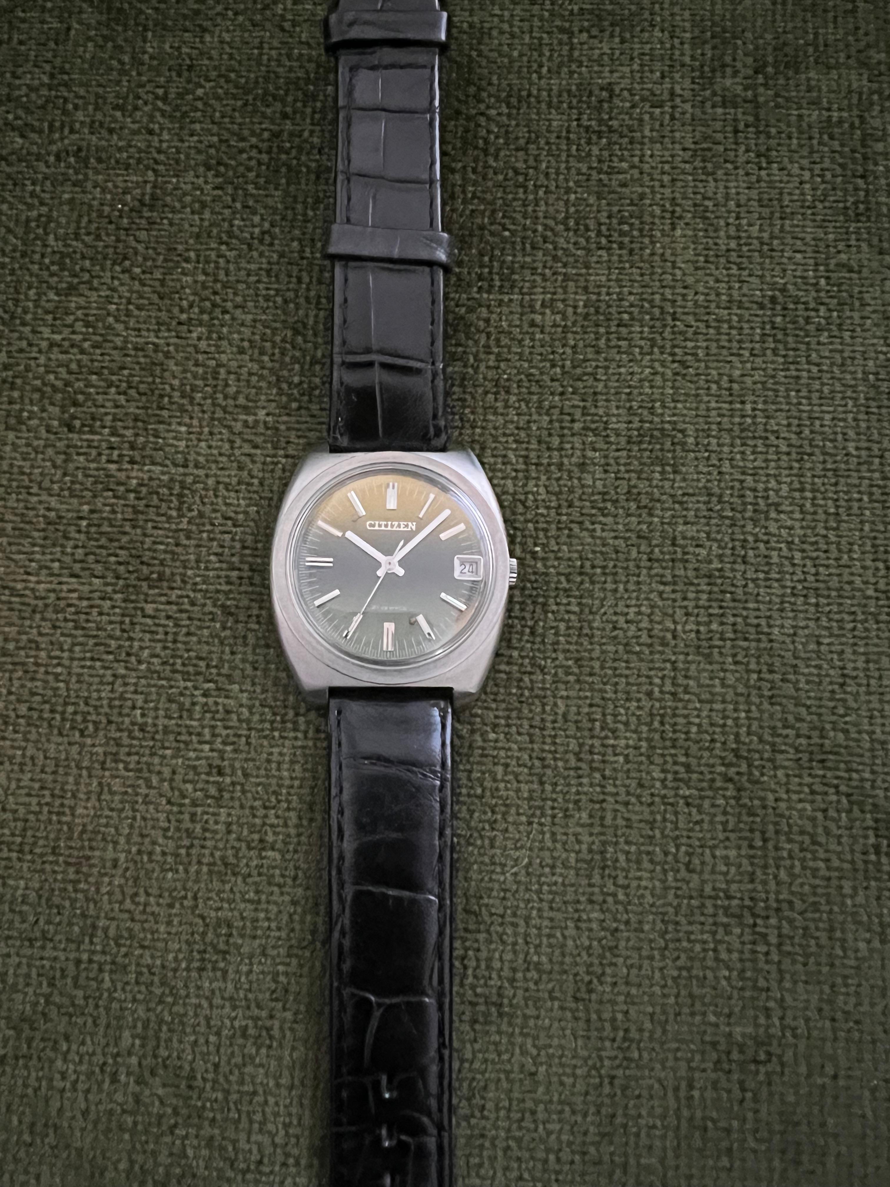 Vintage Citizen Esfera Verde Serie Sport Excelente Estado Circa 70s en venta 3