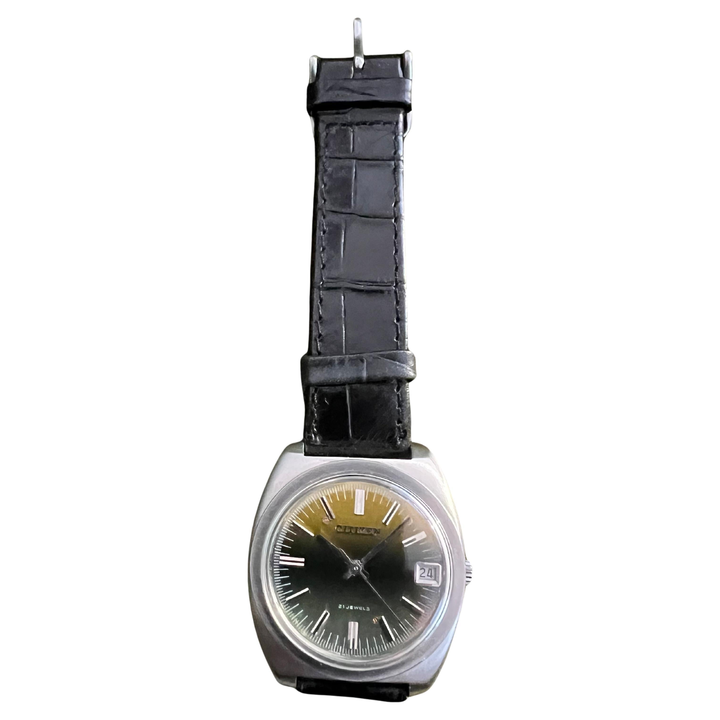 Vintage Citizen Green Dial Sport Series Excellent Working Condition Circa 70s