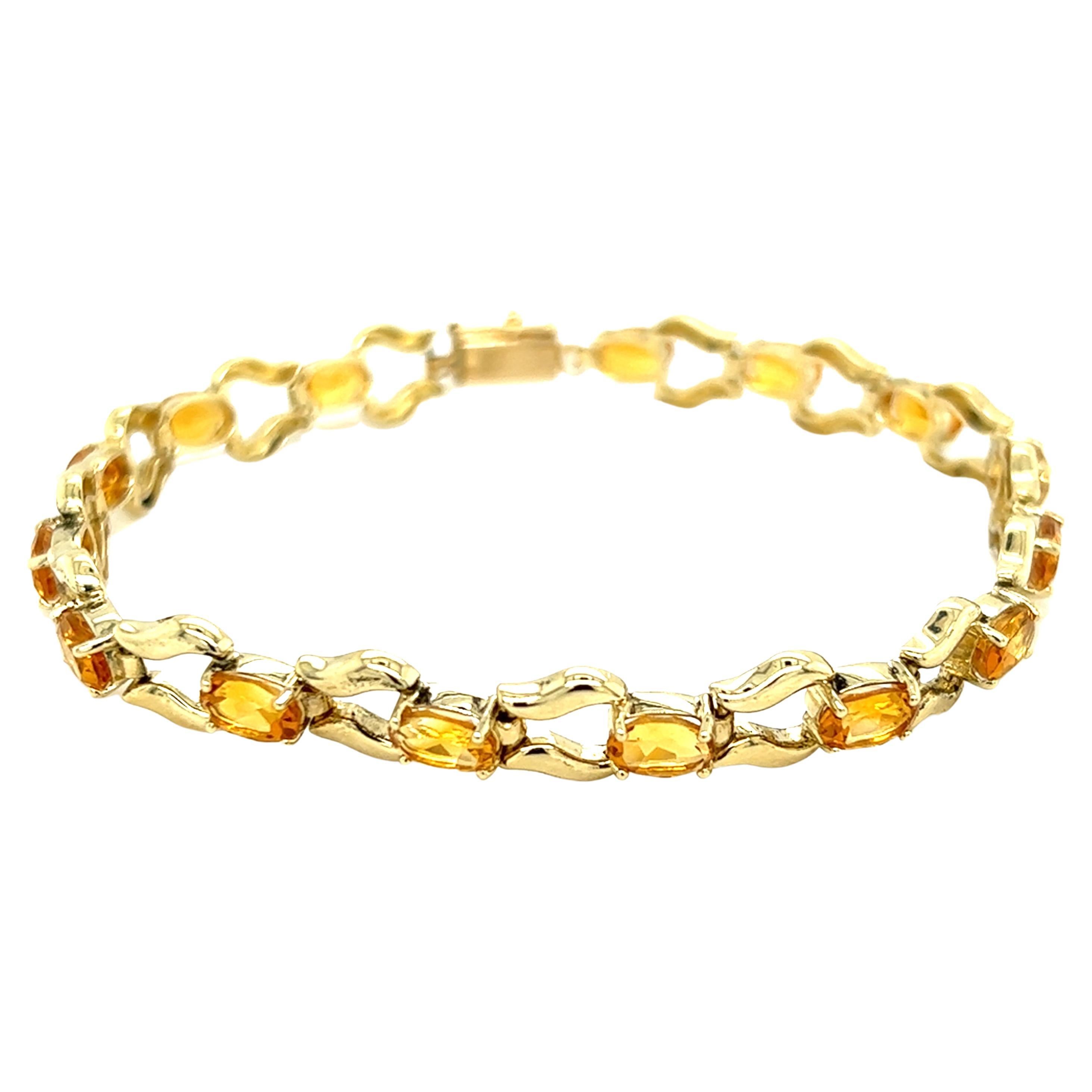 Malachite Amethyst Citrine 14 Karat Yellow Gold Vintage Slide