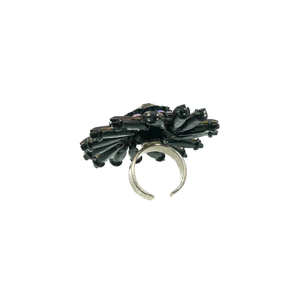 black statement ring