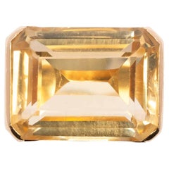 Vintage citrine quartz ring
