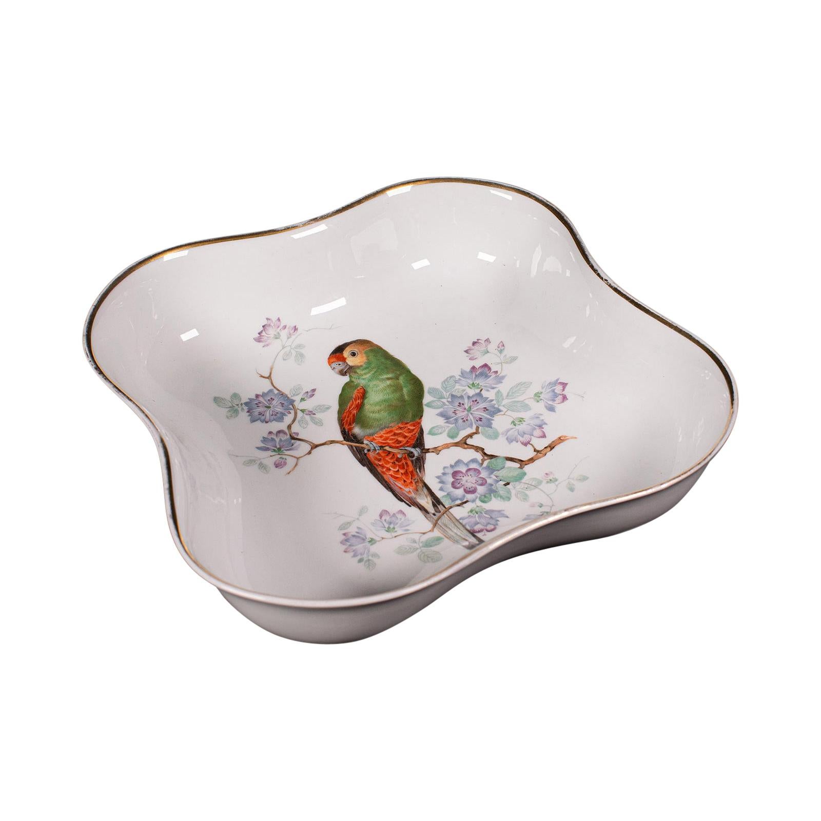 Vintage Citrus Bowl, German, Ceramic, Decorative, Fruit Dish, Early 20th Century For Sale