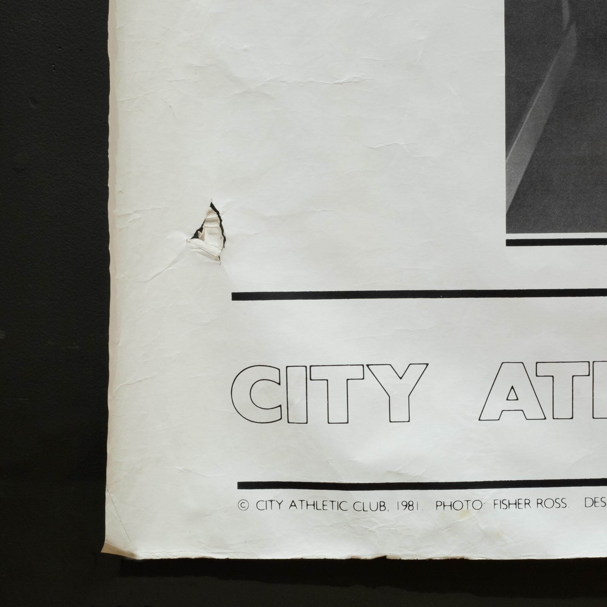Vintage-Poster des City Athletic Club, The Castro, San Francisco, ca. 1981 (20. Jahrhundert) im Angebot