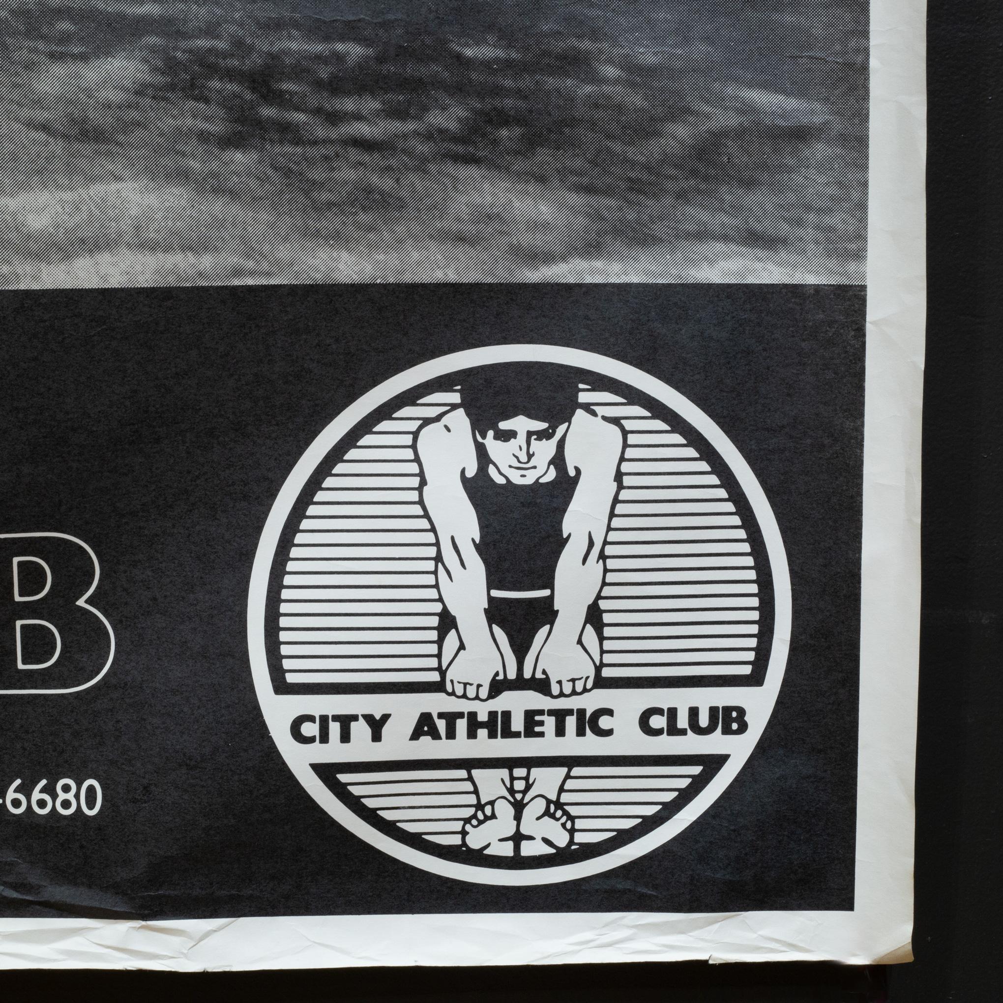Vintage-Poster des City Athletic Club, Castro, San Francisco, ca. 1980 (amerikanisch) im Angebot