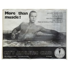 Vintage City Athletic Club Poster, the Castro, San Francisco c.1980
