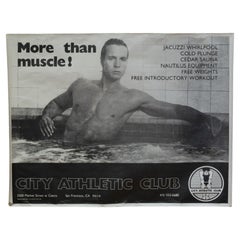 Vintage City Athletic Club Poster, the Castro, San Francisco c.1980