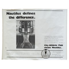 Vintage-Poster des City Athletic Club, The Castro, San Francisco, ca. 1981