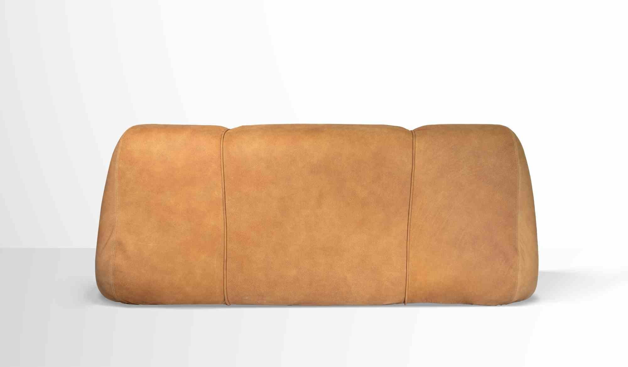 Vintage Ciuingam Leather Sofa by De Pas, D'Urbino and Lomazzi for Zanotta-1960s In Good Condition For Sale In Roma, IT