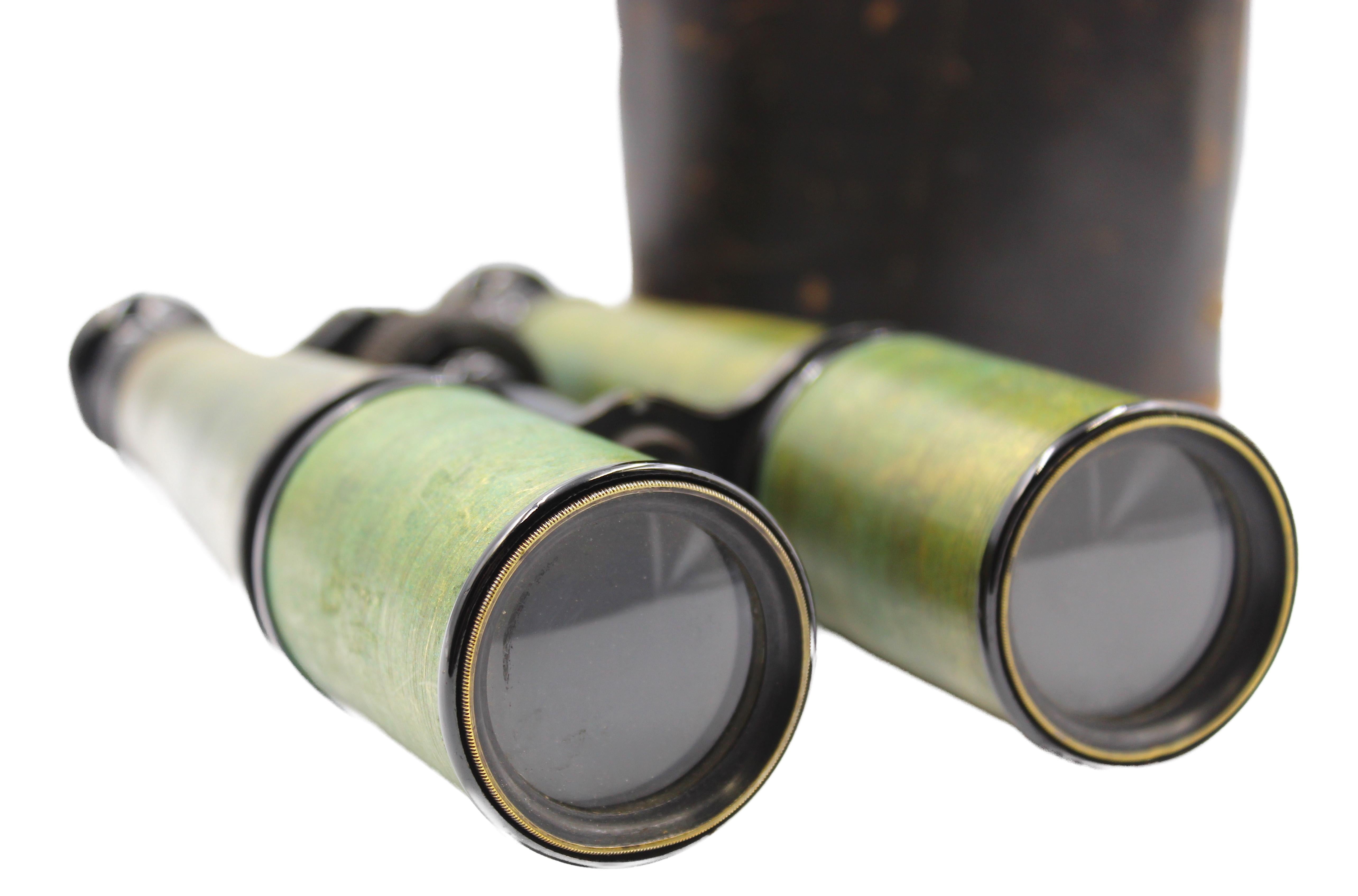 American Vintage Civil War Era Field Glasses by Queen & Co. For Sale