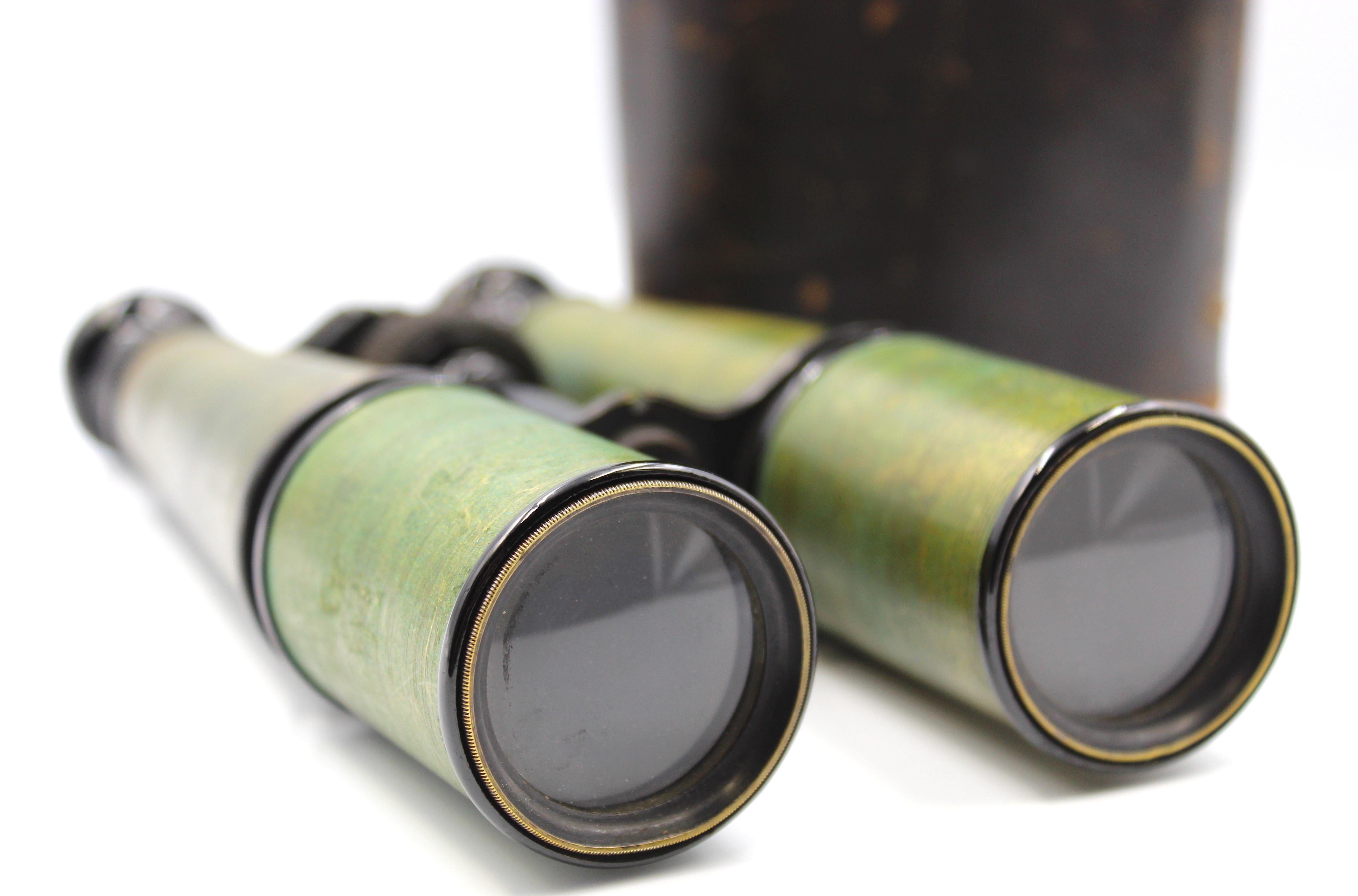 Vintage Civil War Era Field Glasses by Queen & Co. In Good Condition For Sale In Colorado Springs, CO