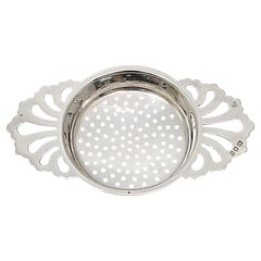 Vintage CJ Vander Ltd London England Colino da tè in argento sterling #19509