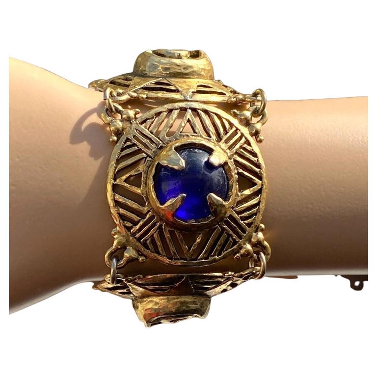 Bracelet Vintage Claire Deve - Occasion En Bon état - Bijou Fantaisie Rétro