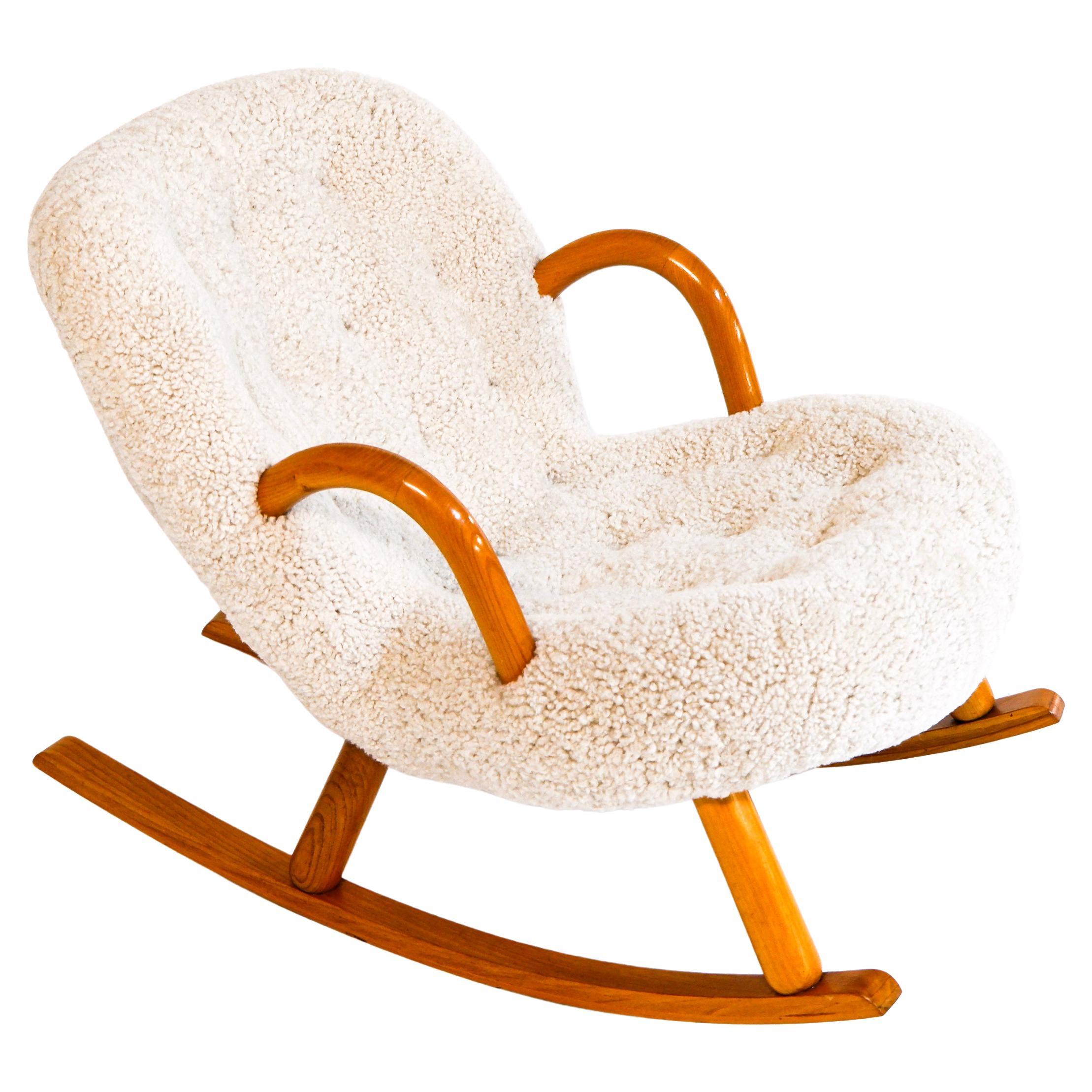 Mecedora vintage "Clam" de Arnold Madsen para Madsen & Schubell, 1944.