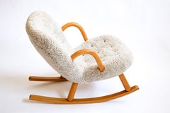 Vintage Clam rocking chair by Arnold Madsen for Madsen & Schubell, Denmark 1944