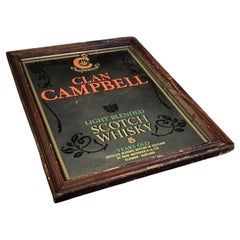 Miroir Scotch vintage Clan Campbell - 2Y54