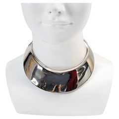 Vintage Studio A Silver Tone Choker Necklace Circa anni '90