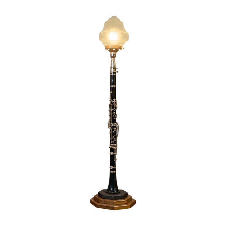 Vintage Clarinet Lamp, Bespoke, Handmade, Table, Light, Crafted, Instrument  at 1stDibs | clarinet table lamp, high d sharp clarinet, high d on clarinet