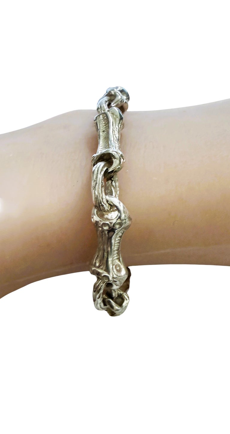 Vintage Classic 1996 Tiffany and Co. Bamboo Link Sterling Silver