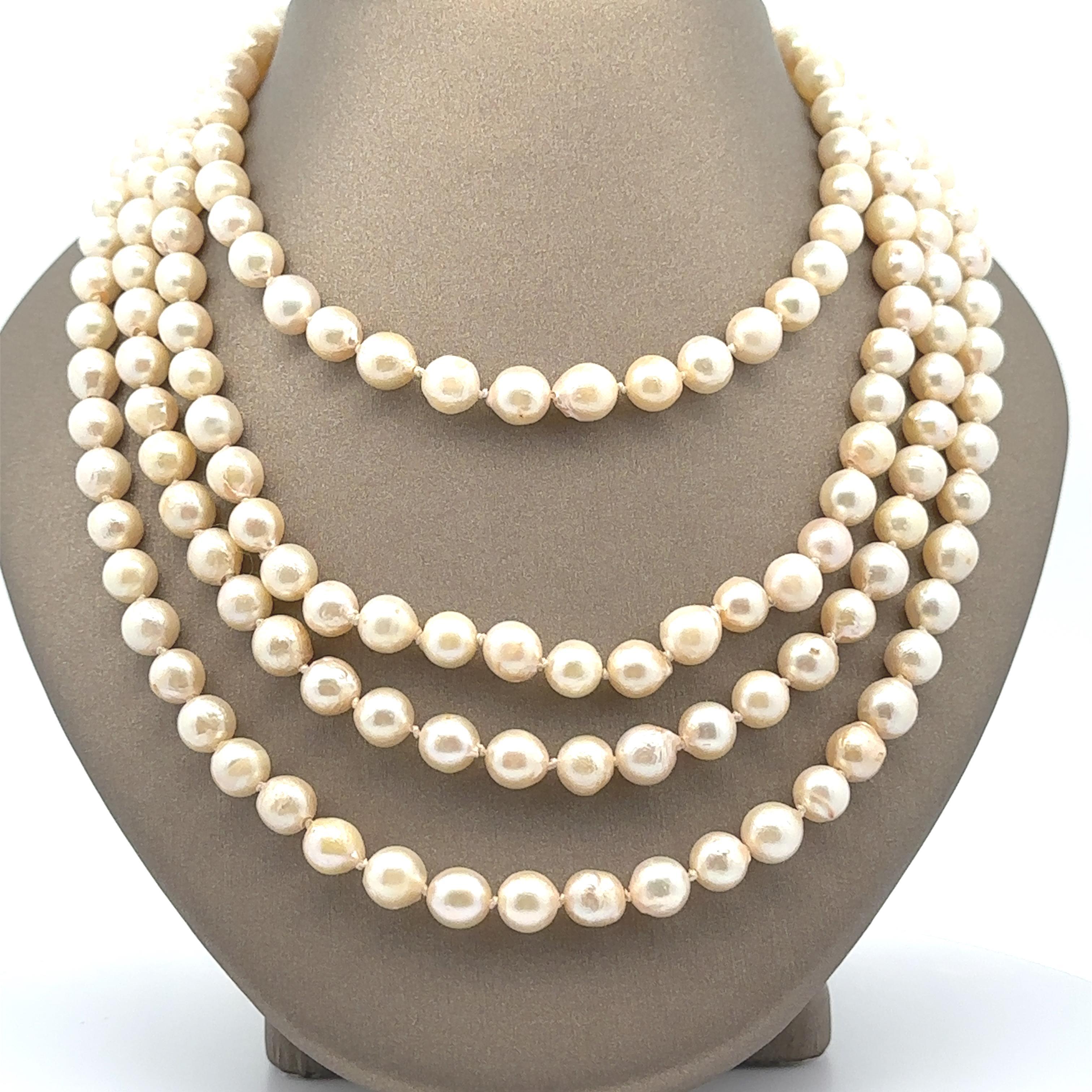 Vintage Classic 6.8 - 7.6mm Pearl 60