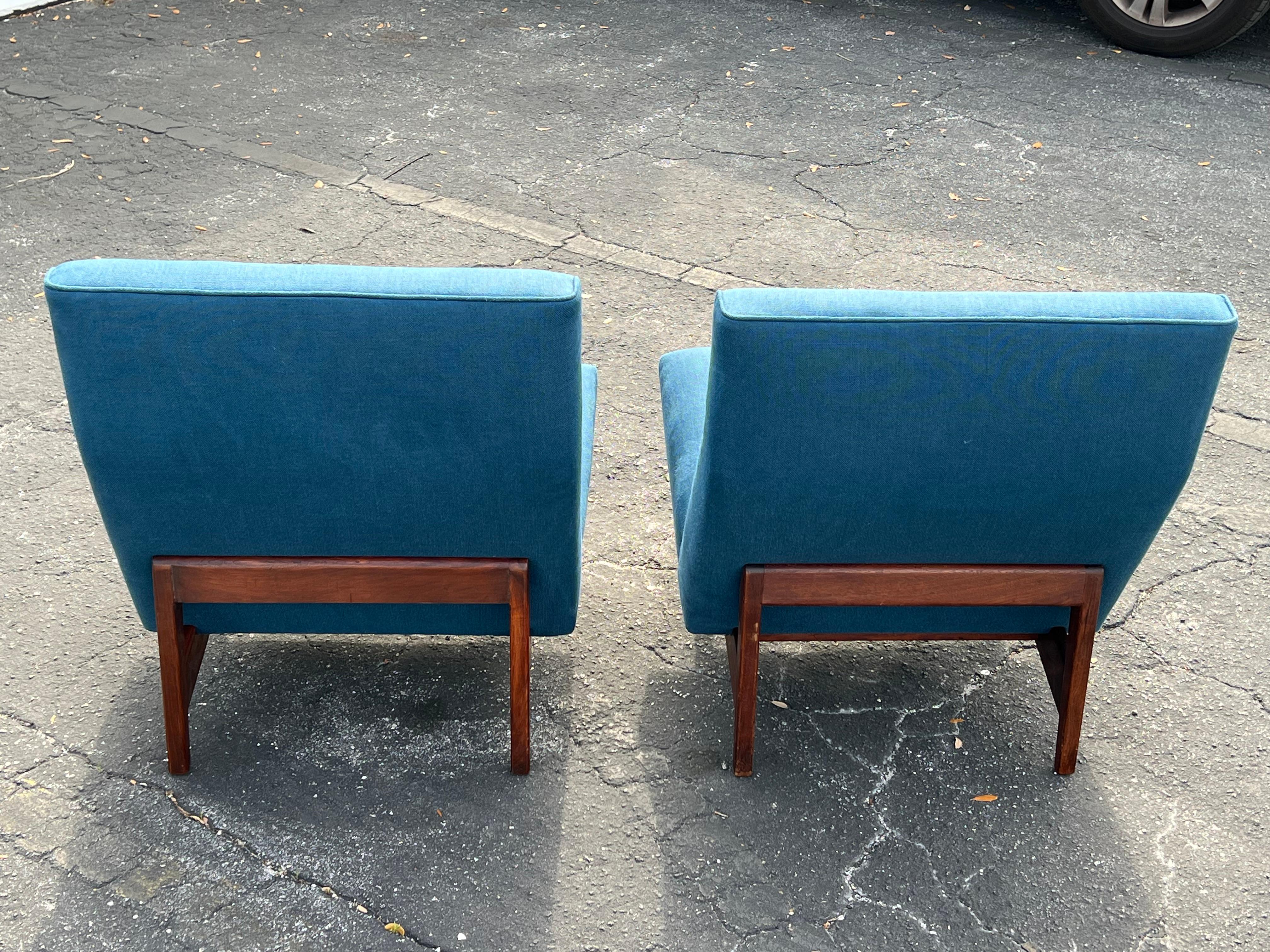Vintage Classic Armless Chairs by Jens Risom, 1950's For Sale 4