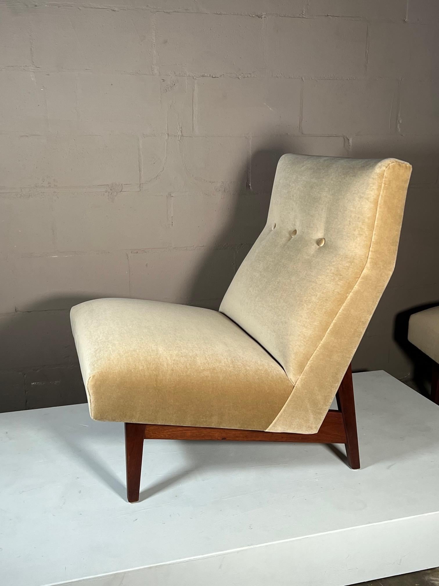 Vintage Classic Armless Chairs by Jens Risom, 1950's 2