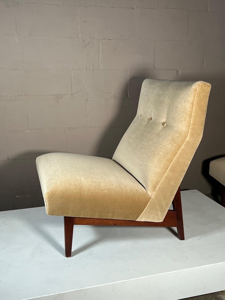 Vintage Classic Armless Chairs by Jens Risom, 1950's For Sale 5