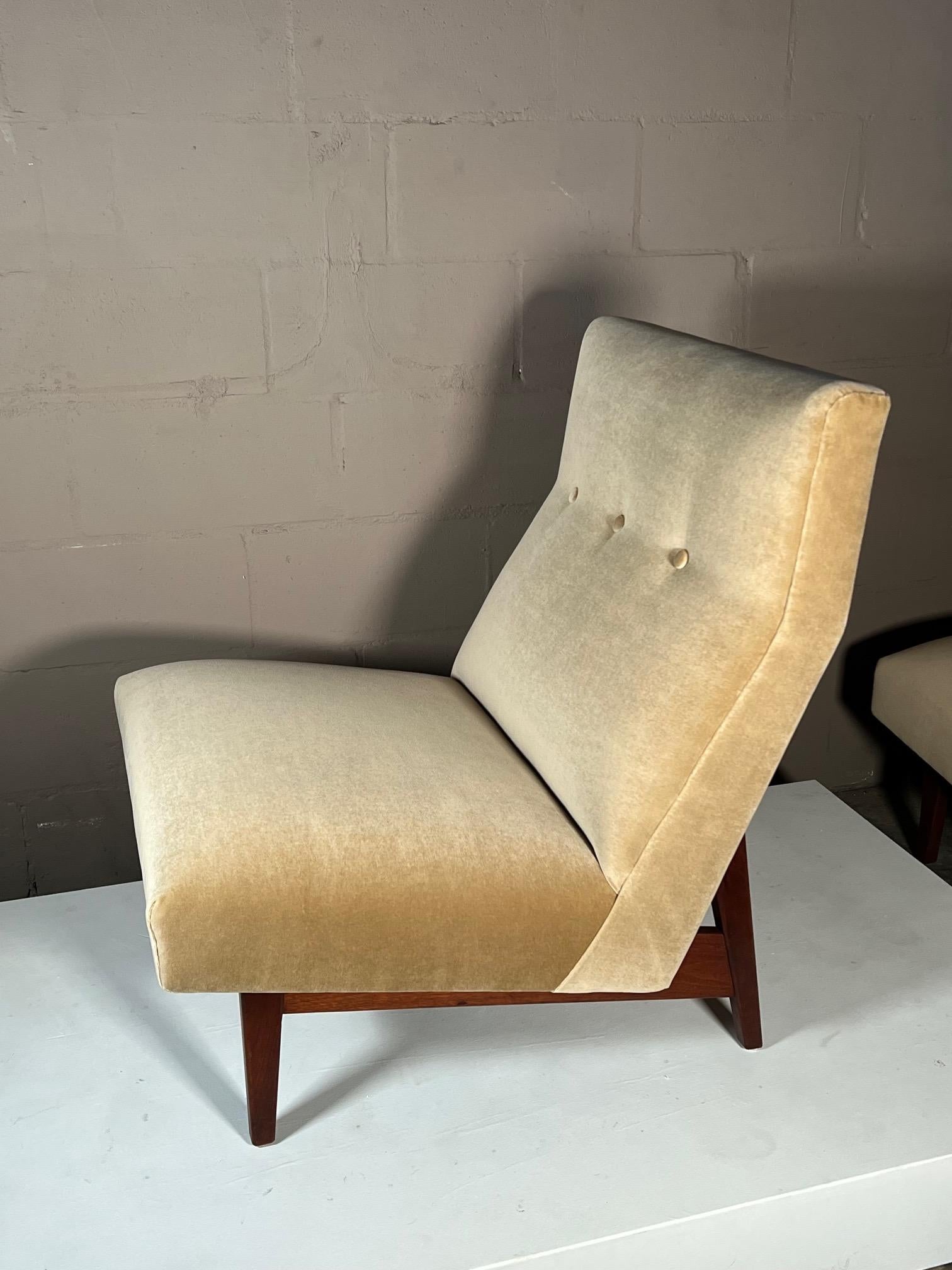 Vintage Classic Armless Chairs by Jens Risom, 1950's 3