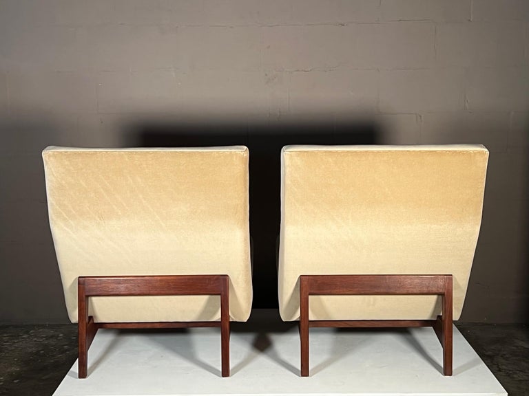 American Vintage Classic Armless Chairs by Jens Risom, 1950's For Sale