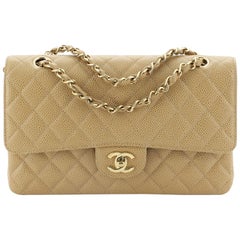 Vintage Classic Double Flap Bag Quilted Caviar Medium