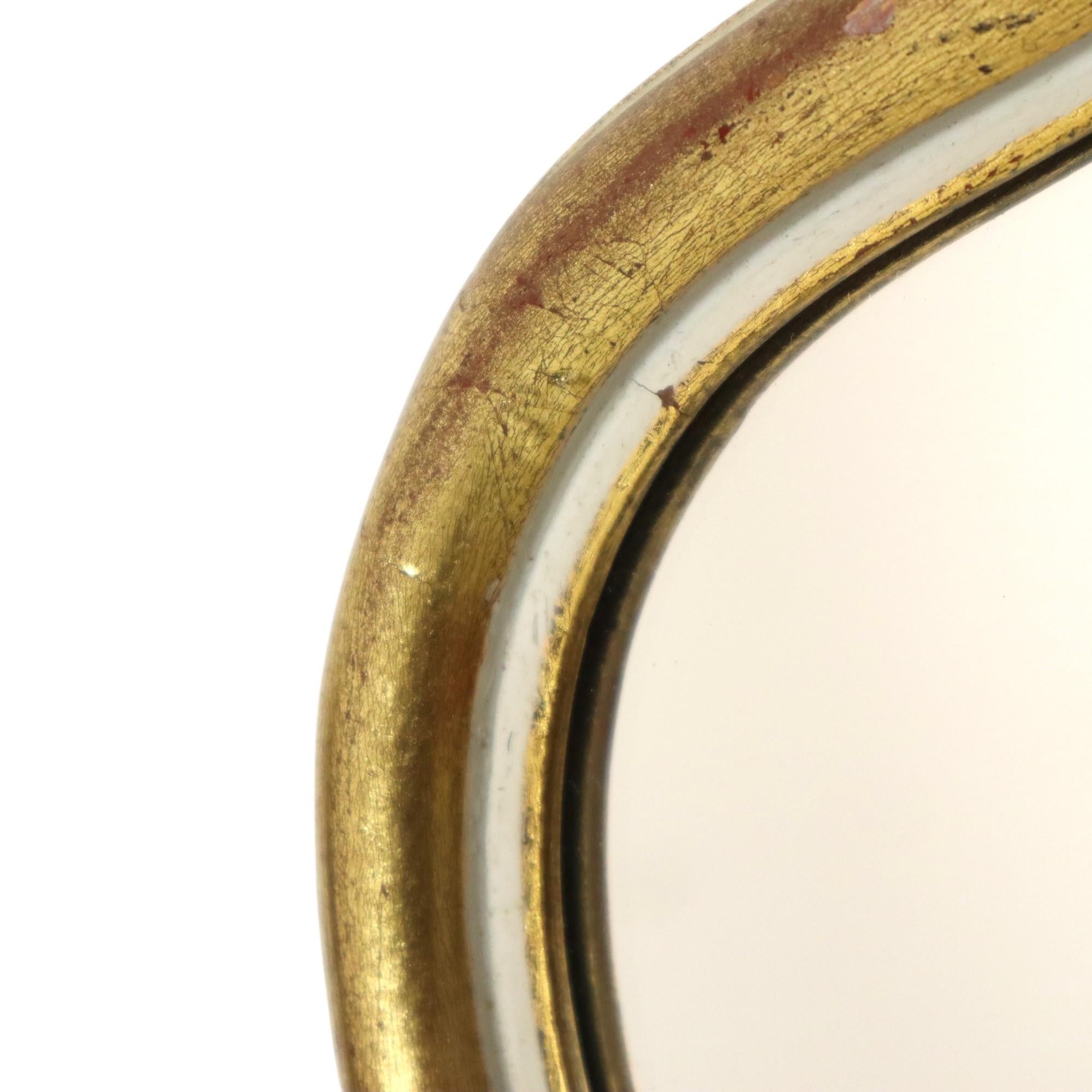 Glass Vintage Classic Gold Leaf Gilded Mirror Belgium Cavos Baroque