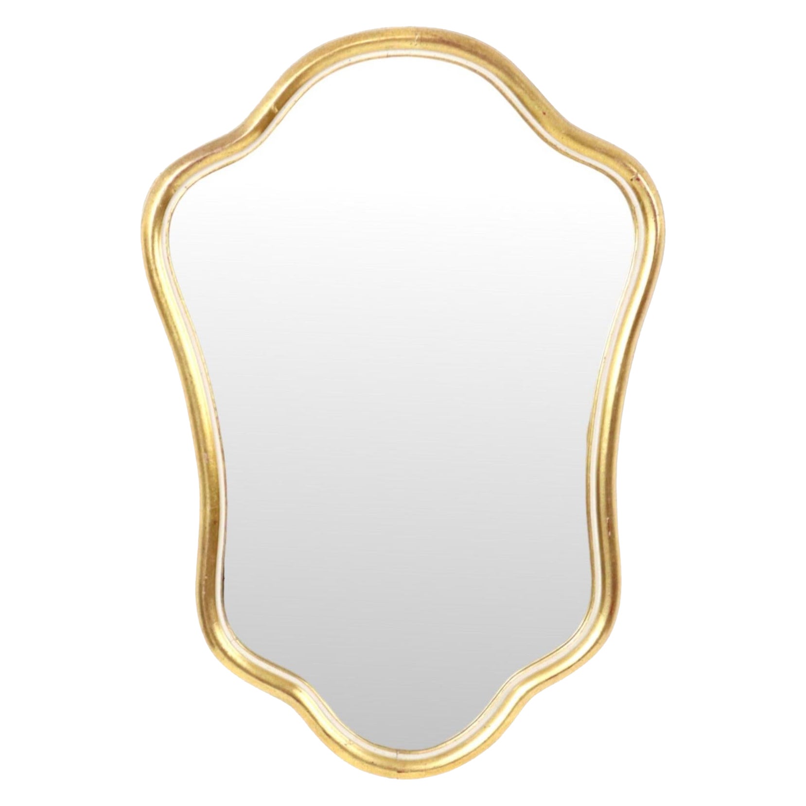 Miroir doré à la feuille d'or Classic Belgique Cavos Baroque