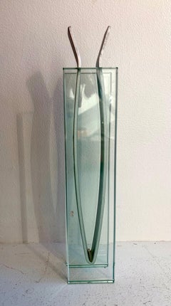Vintage Classic "MoMA" Große Glasbandvase von Peter Hewitt, 1996
