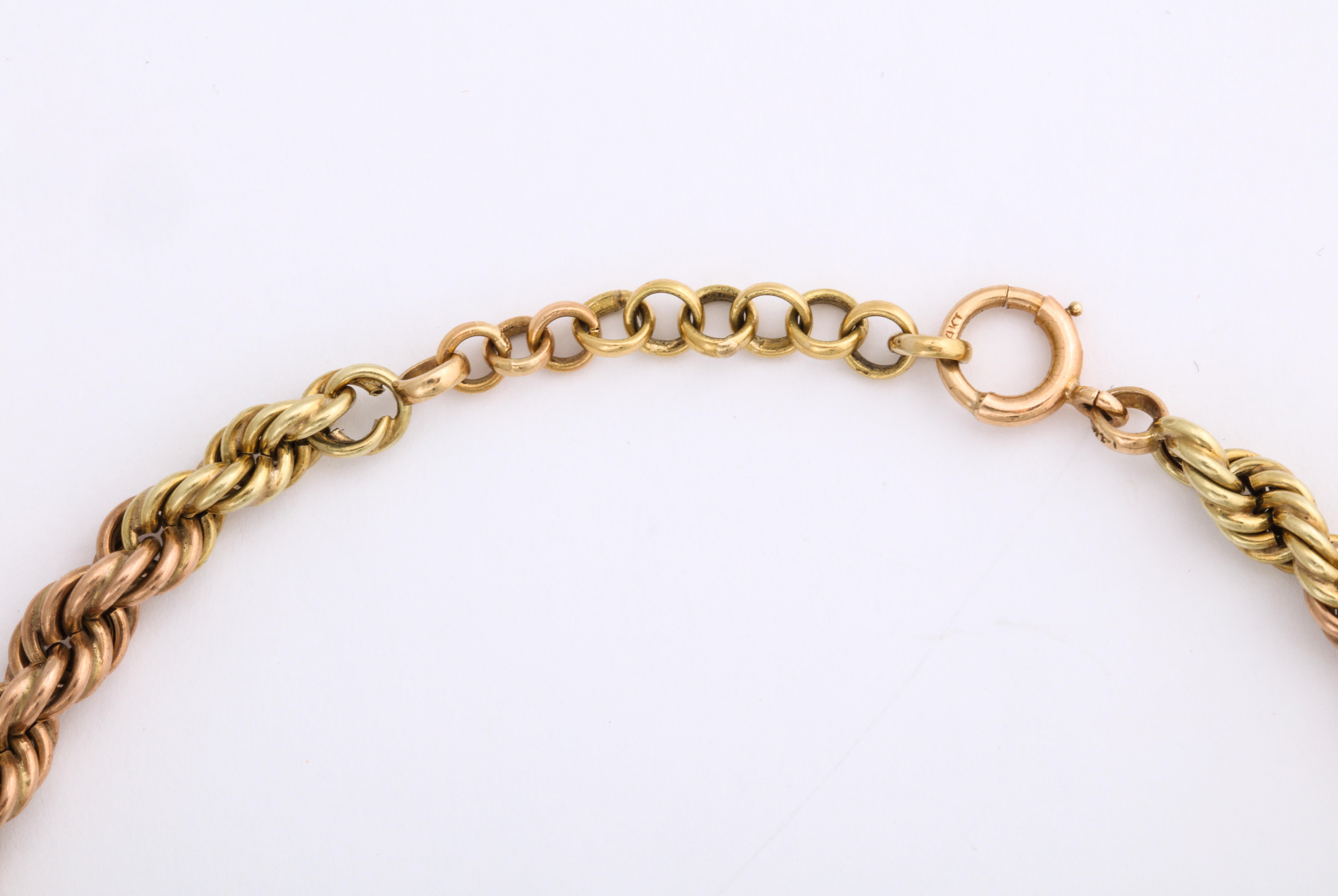 Vintage Classic Retro Gold Braided Chain  1