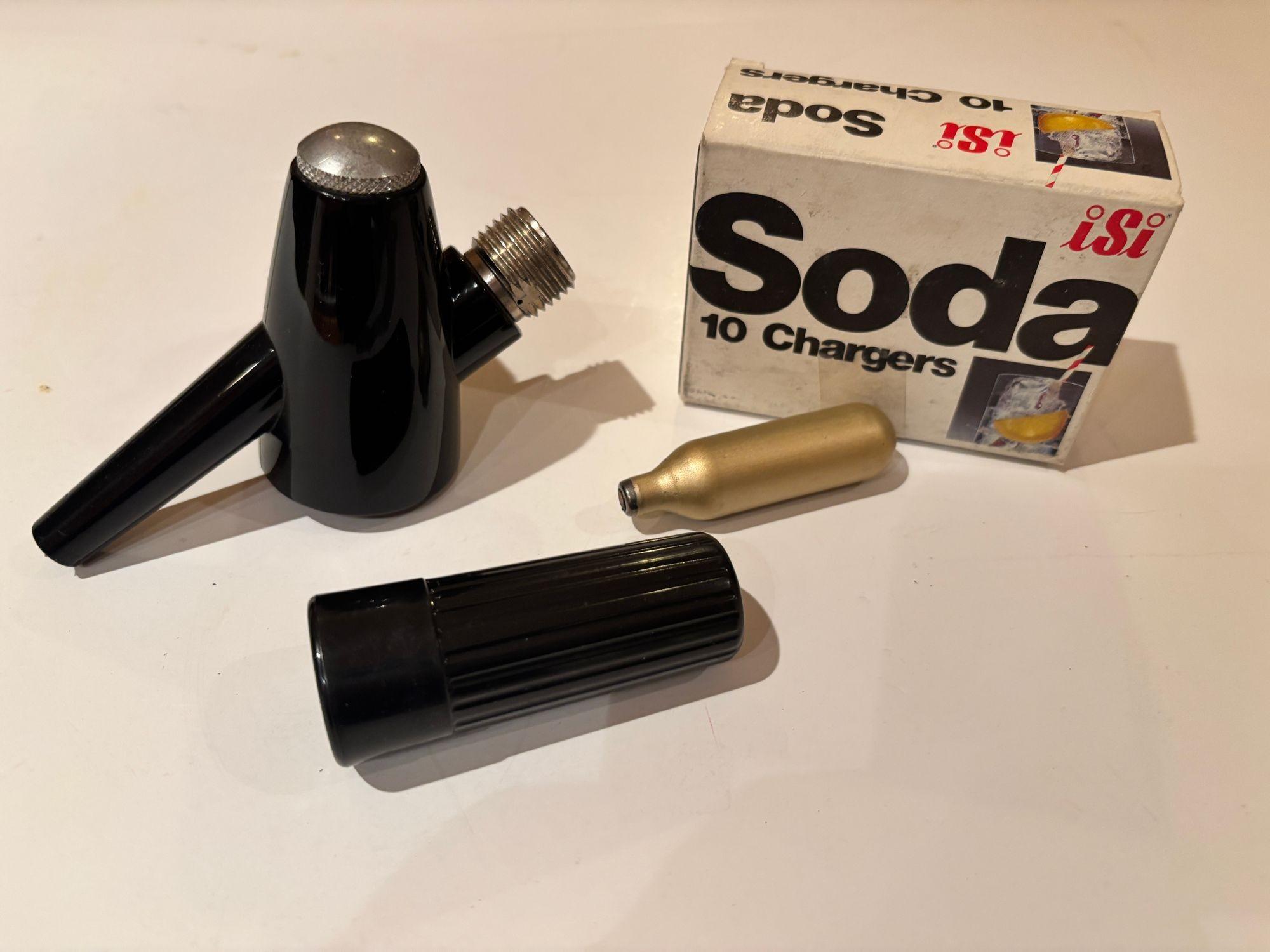 Vintage Classic Soda Siphon Seltzer Glass Bottle with Wire Mesh For Sale 1