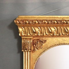 Klassisches Giltwood Triptychon über Mantelspiegel:: 20. Jahrhundert