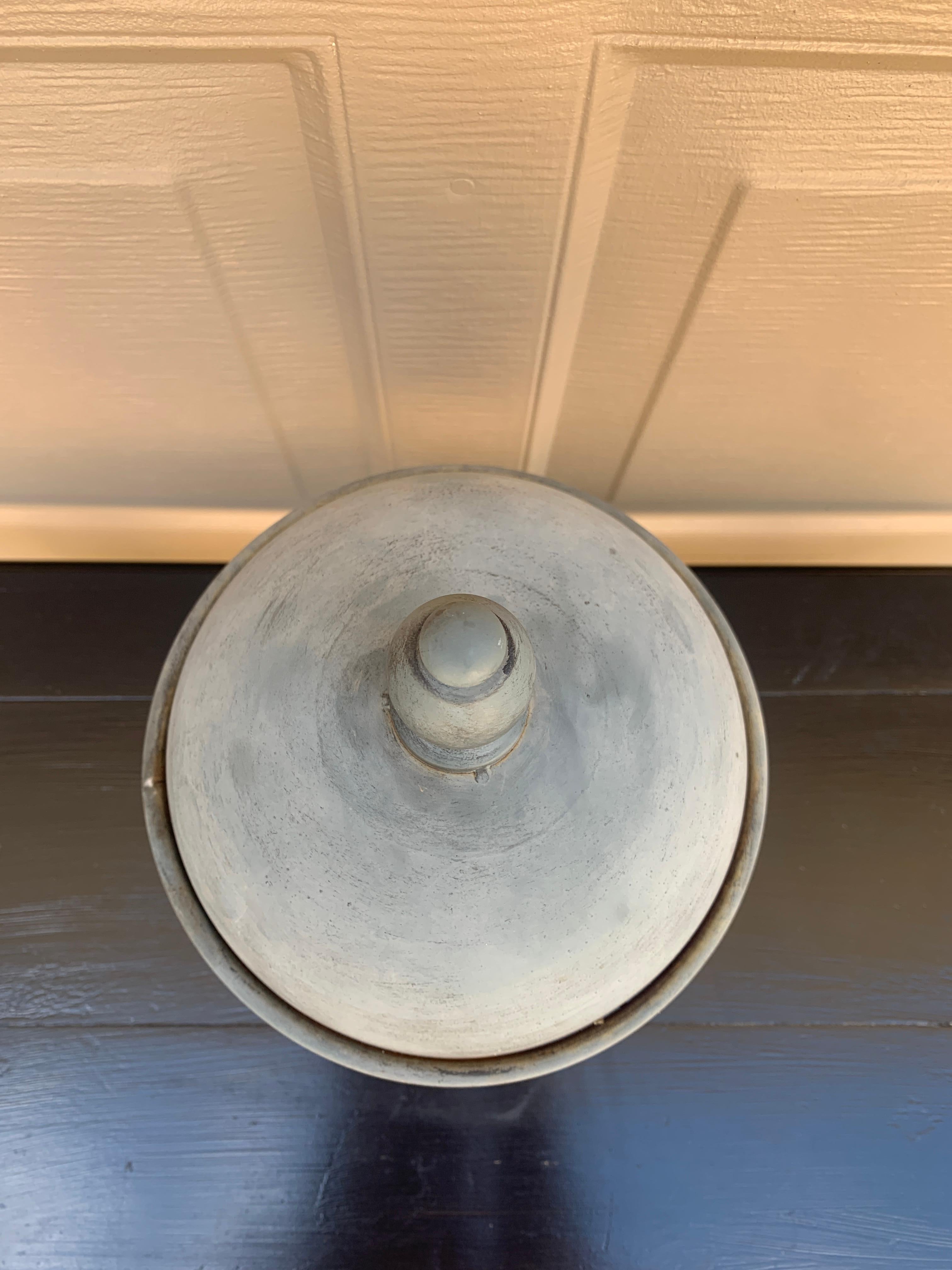 Vintage Classical Metal Orb Garden Finial For Sale 2