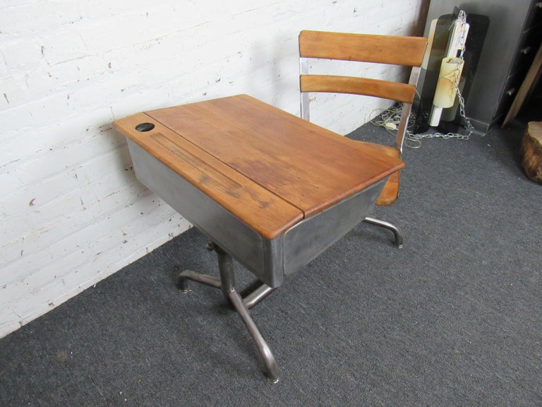 Vintage Classroom Desk For Sale at 1stDibs old school student desk
