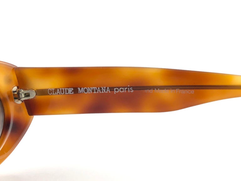 Vintage Claude Montana 580 053 Tortoise and Gold Accents 