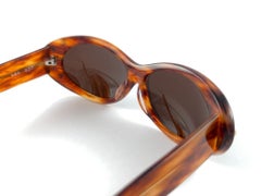 Vintage Claude Montana 580 Tortoise & Gold Accents Sunglasses 1989