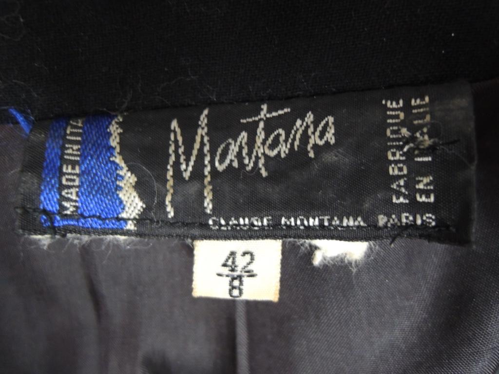 Vintage Claude Montana Black Form Fitting Zip Front Jacket  For Sale 10