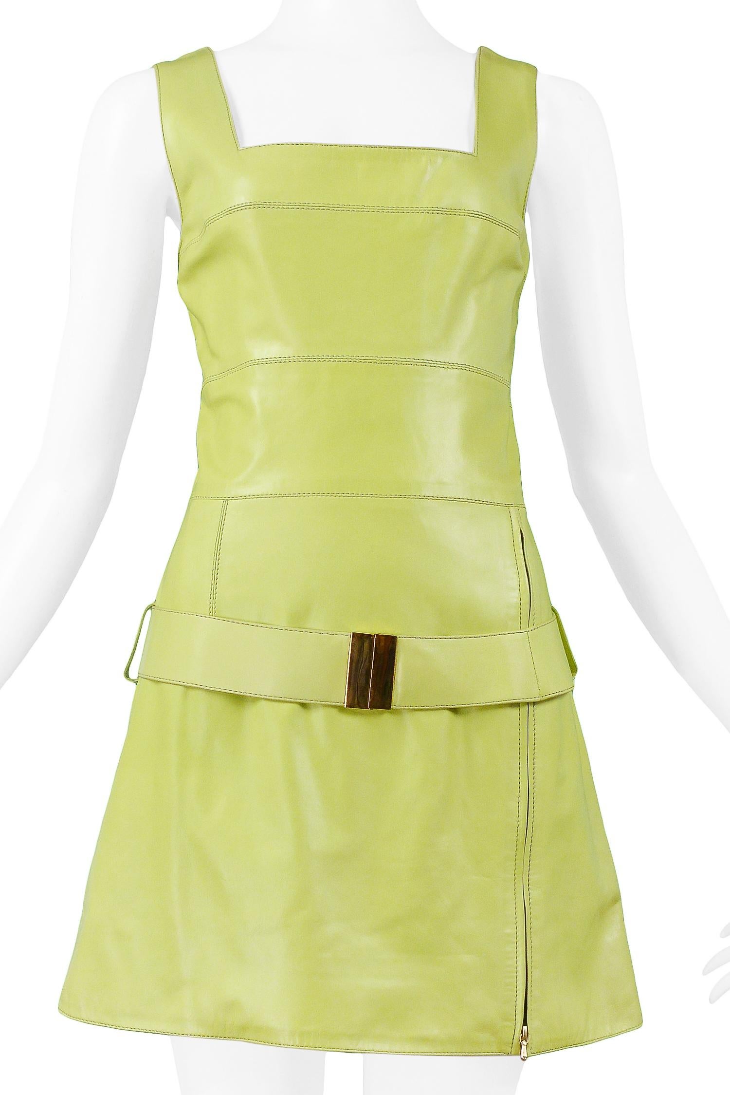 chartreuse green dress