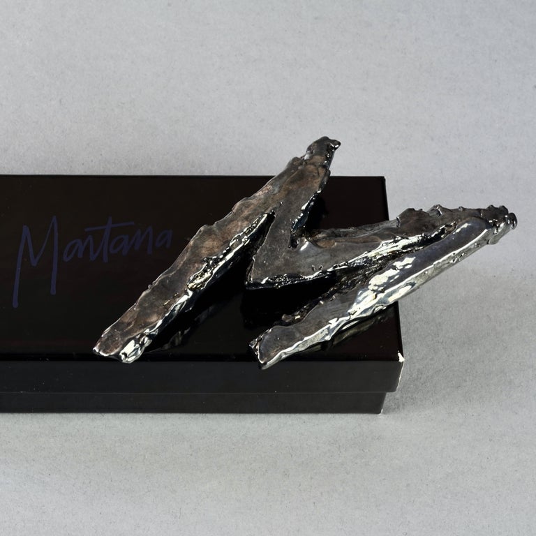 Broche Vintage Claude Montana Pour Claire Deve - Années 80, En Argent Sterling - Occasion